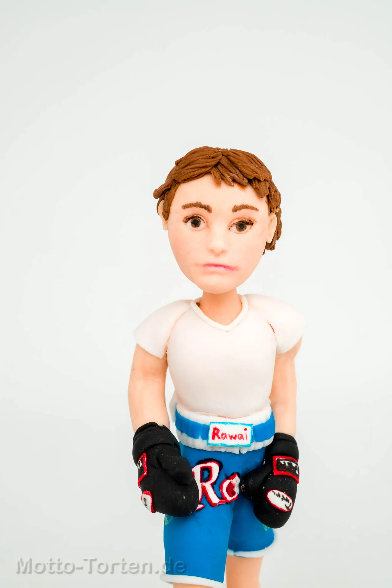 Handmodellierte Hundefigur (Boxer) aus Fondant