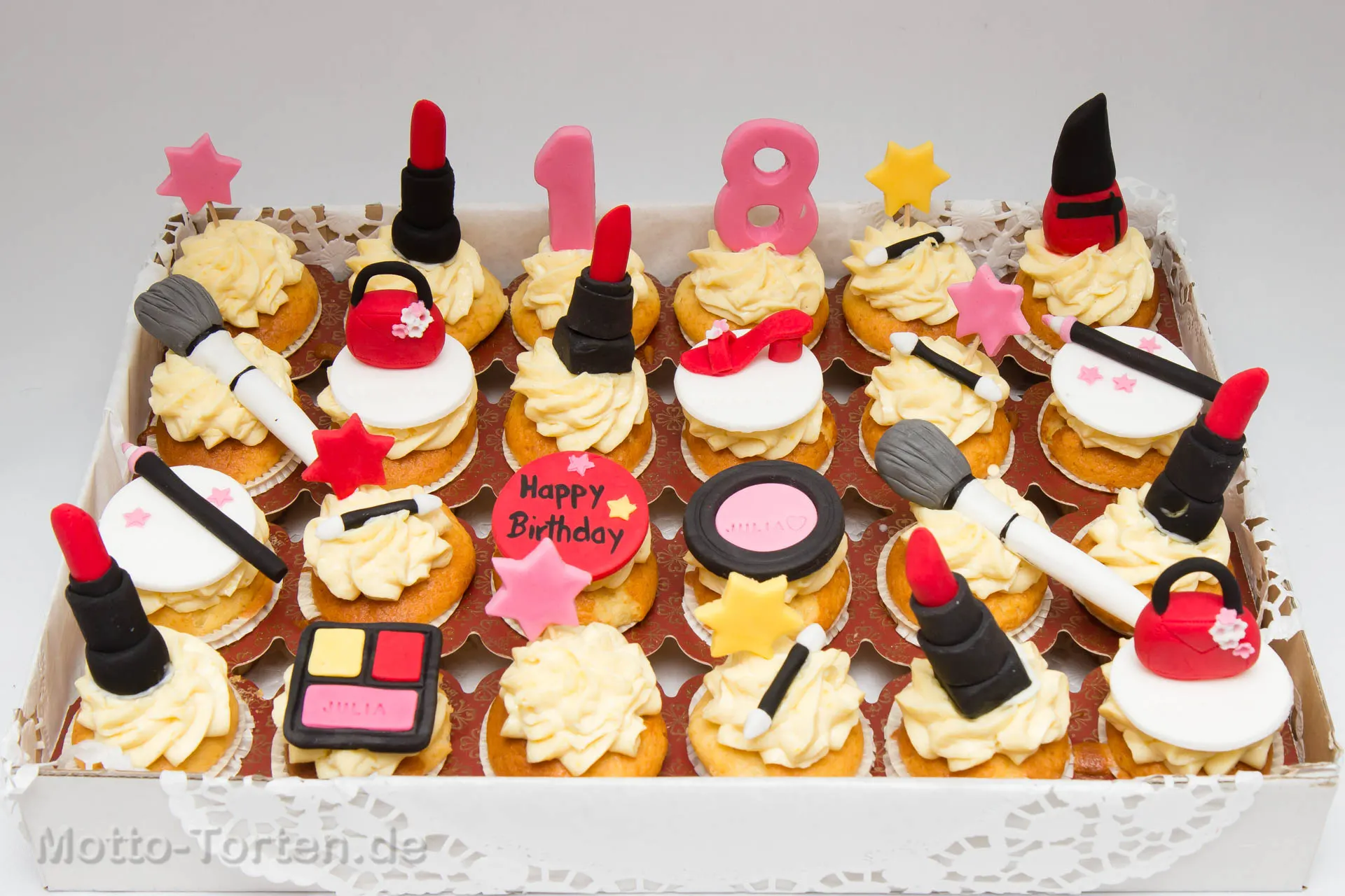 Bunte Cupcakes für die Party