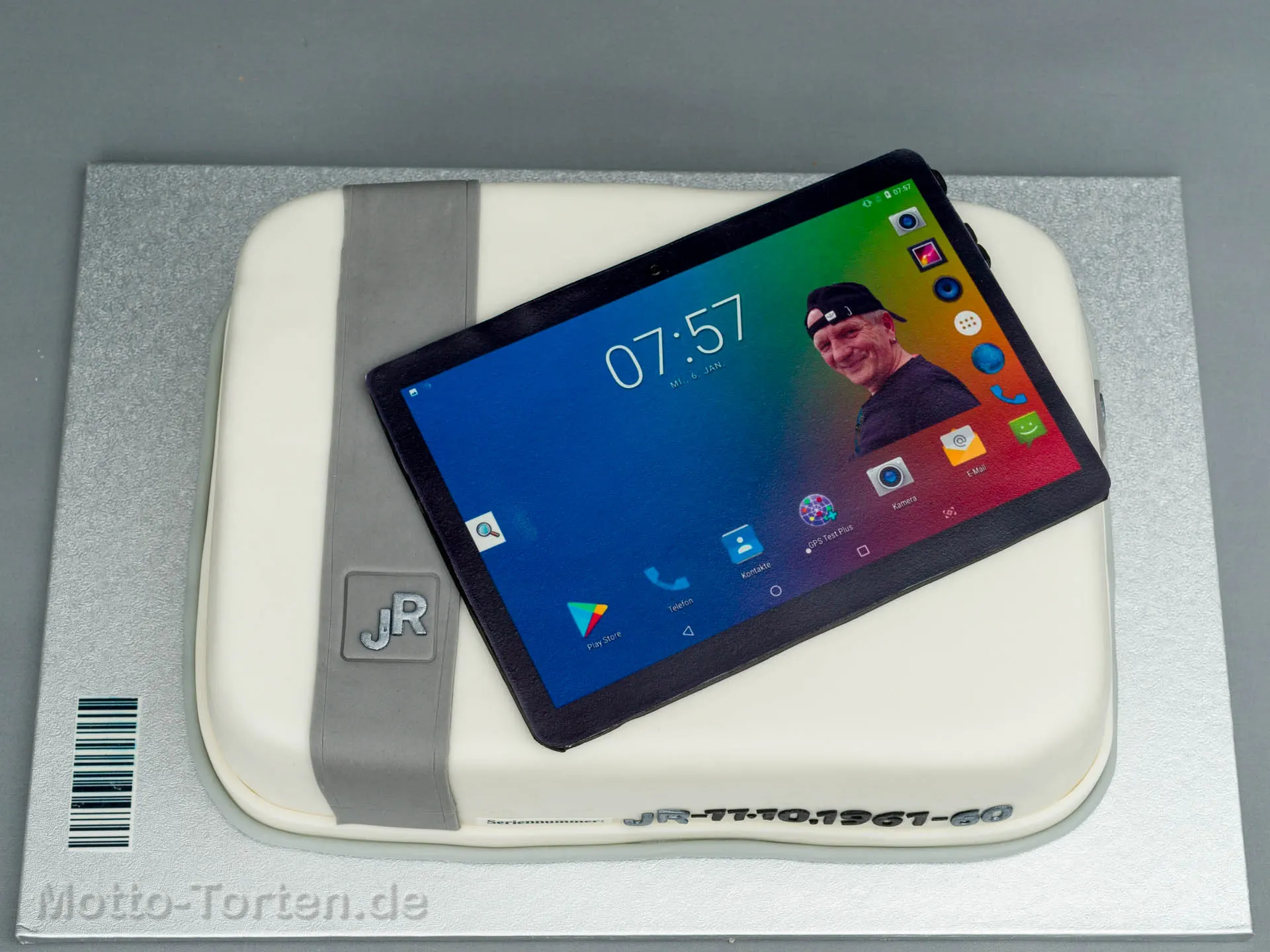 Firmentorte in Form eines Tablets