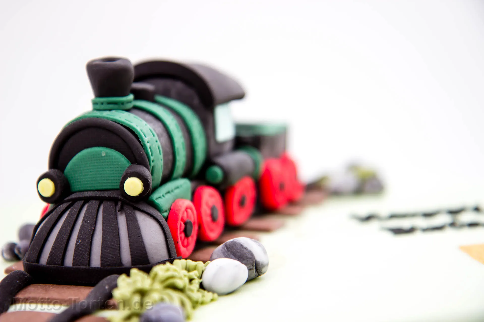Geburtstagstorte in Form einer Eisenbahn – Ansicht 2