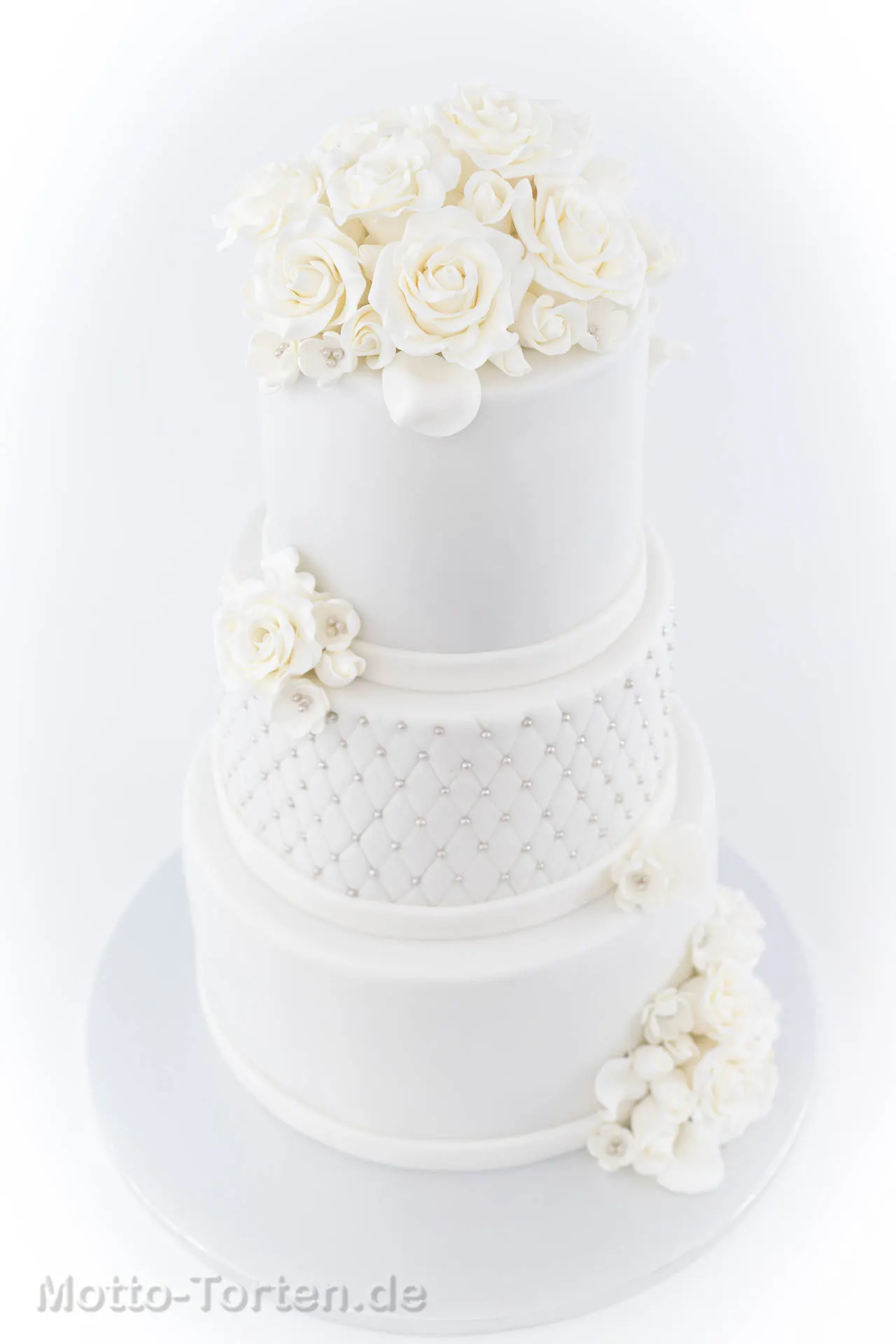 Florale Torte zur Silberhochzeit