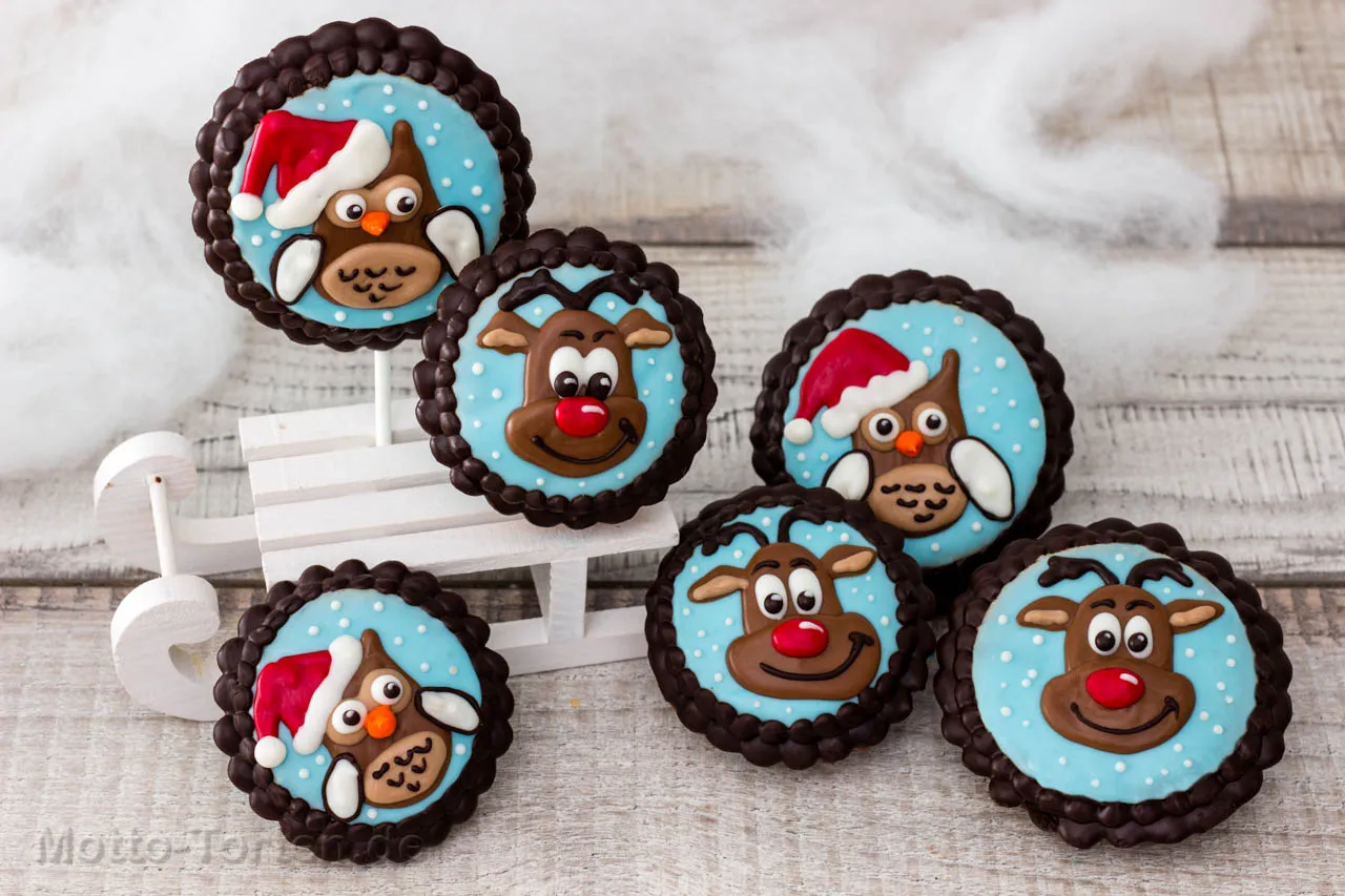 Weihnachtscookies am Stil