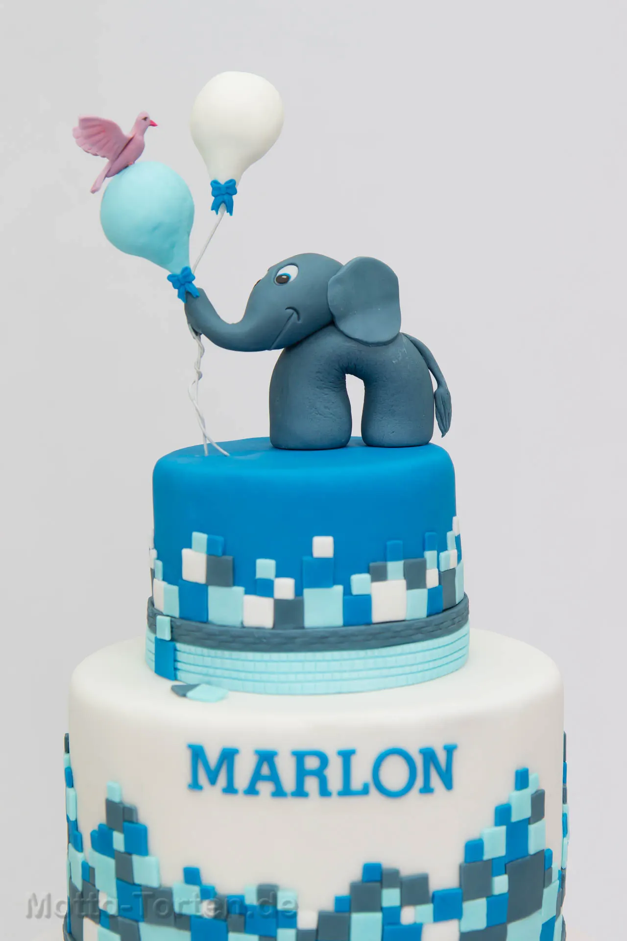 Kindertorte blauer Elefant
