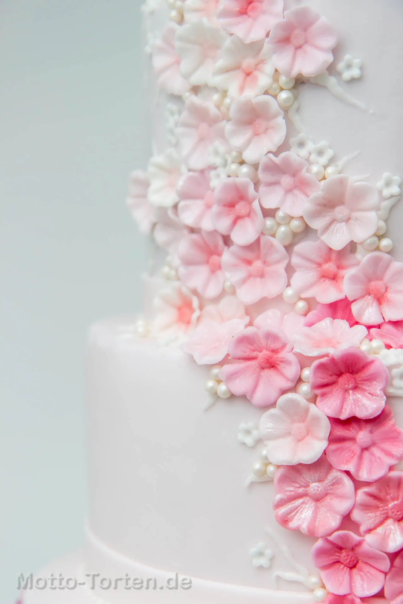 Detailaufnahme der Fondantblumen