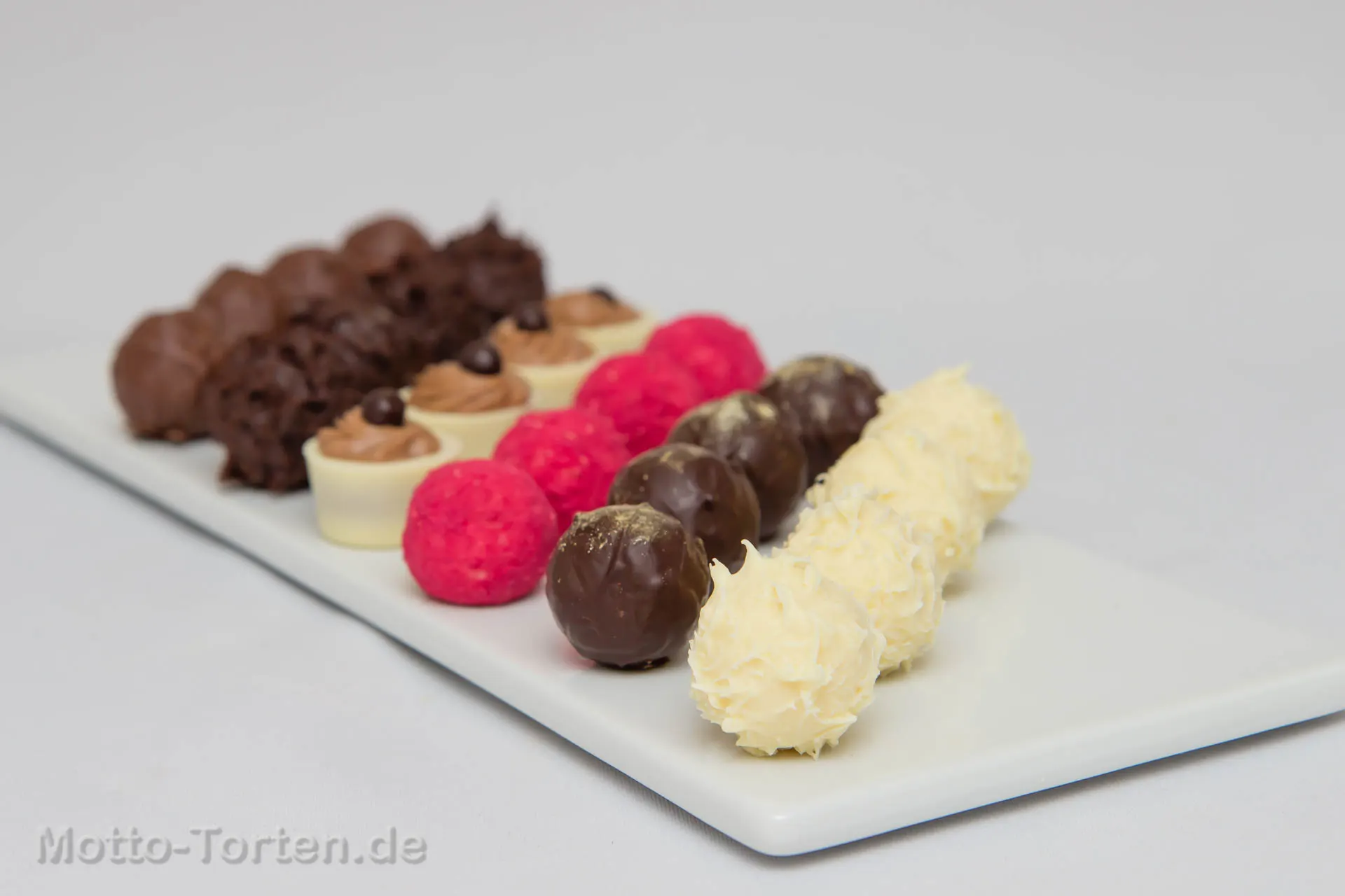 Selbstgemachte Pralinen und Trüffel