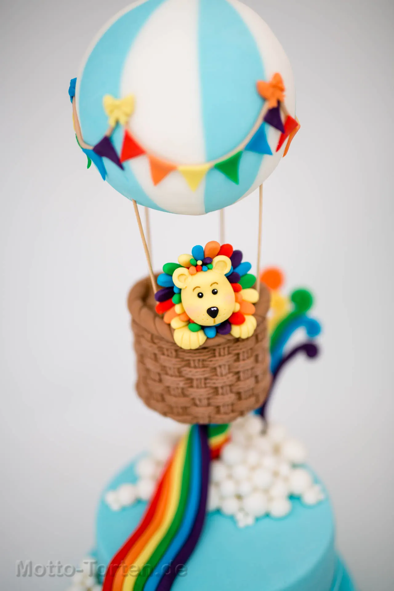 Der Löwe in seinem Ballon