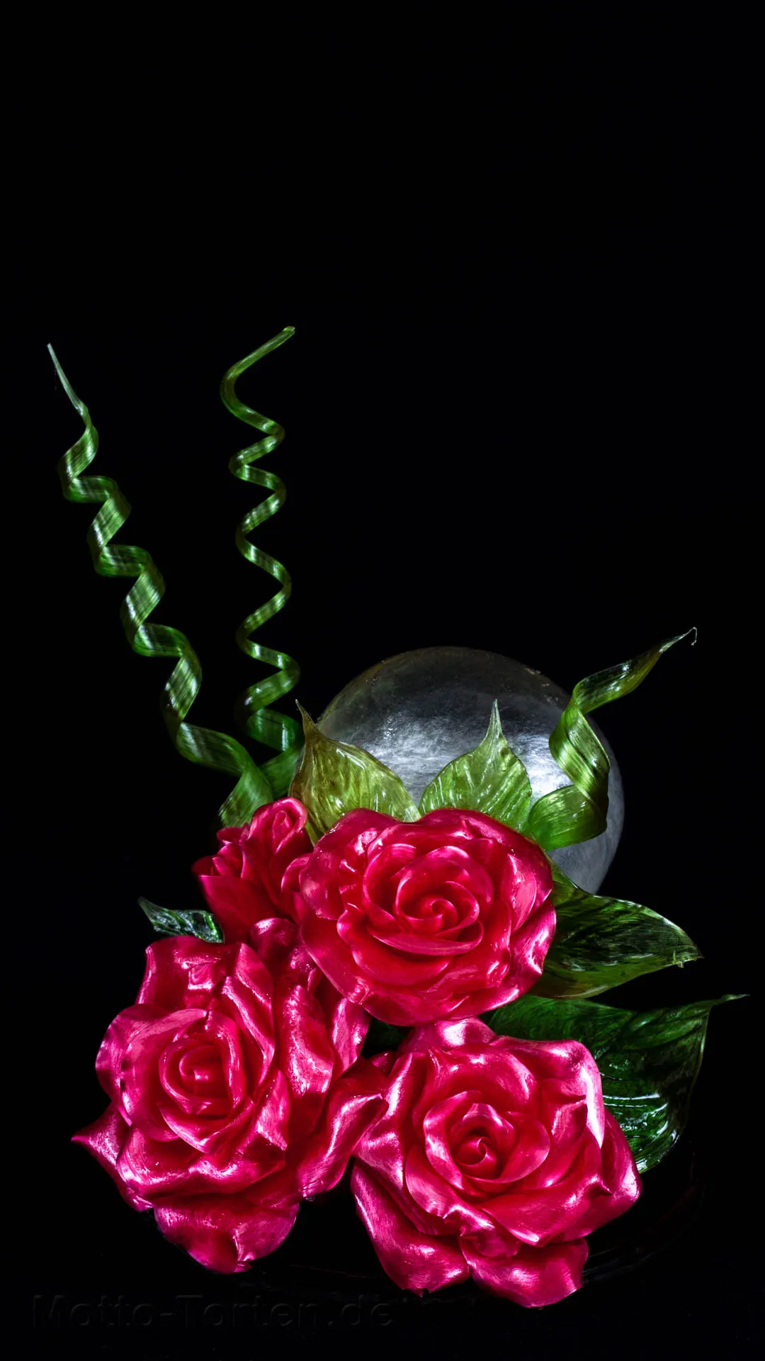 Zuckerblumen aus gezogenem Zucker