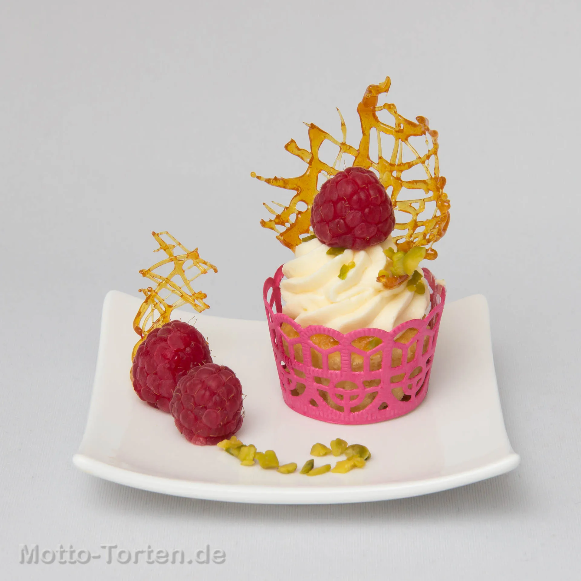Mini Himbeer Mascarpone Mandel Cupcakes glutenfrei