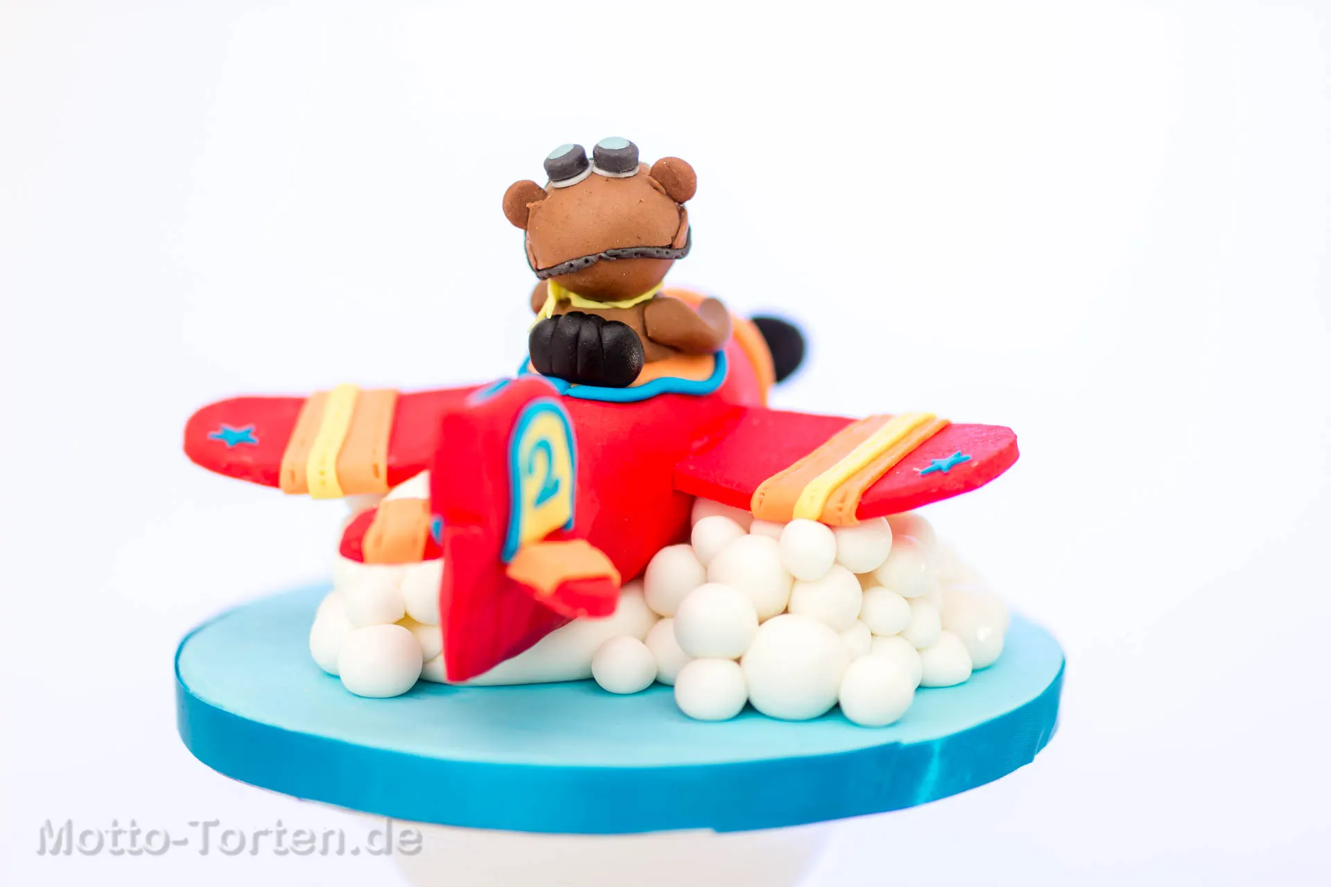 Teddybär im Flugzeug
