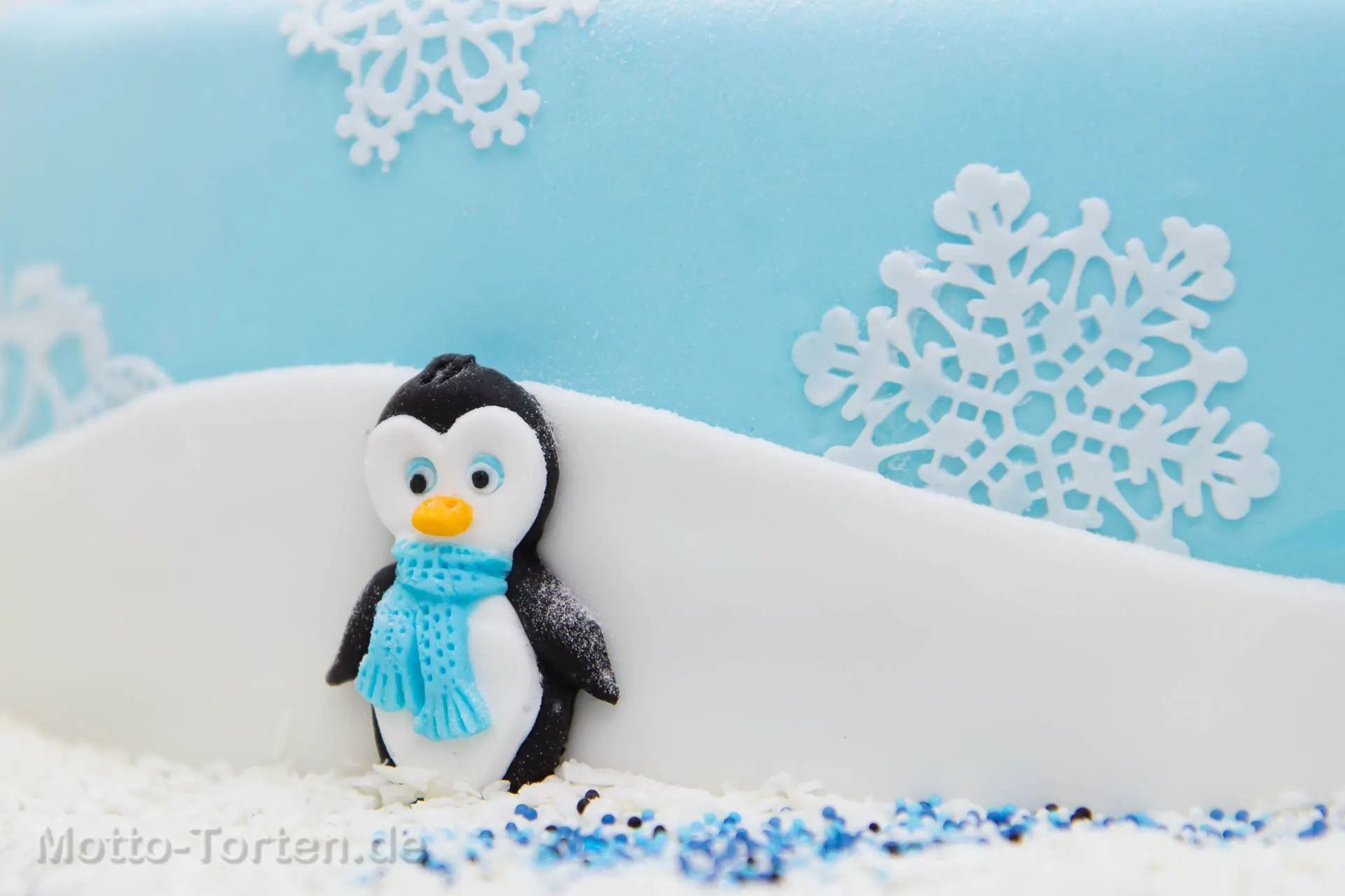 Pinguin im Schnee