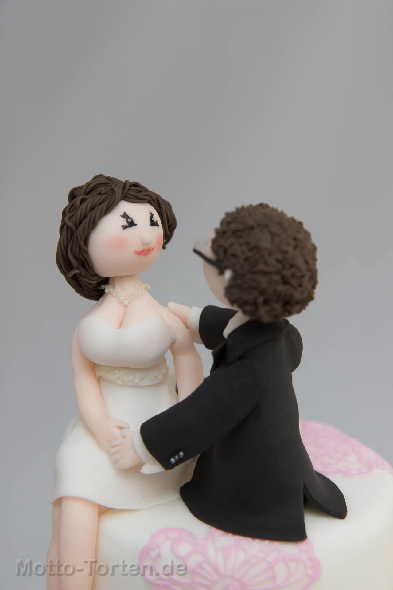 Brautpaar aus Fondant,