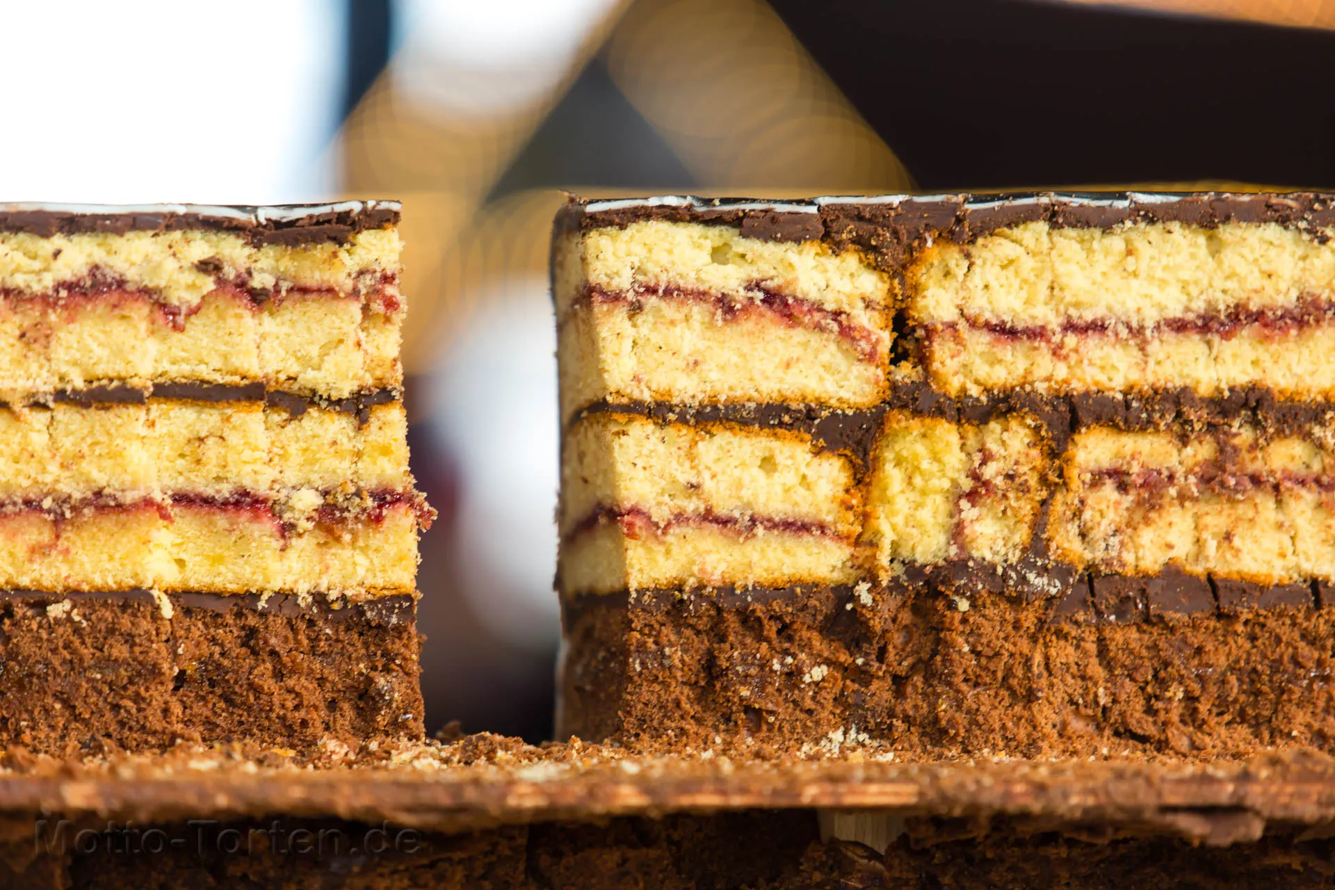 Anschnittbild der Torte