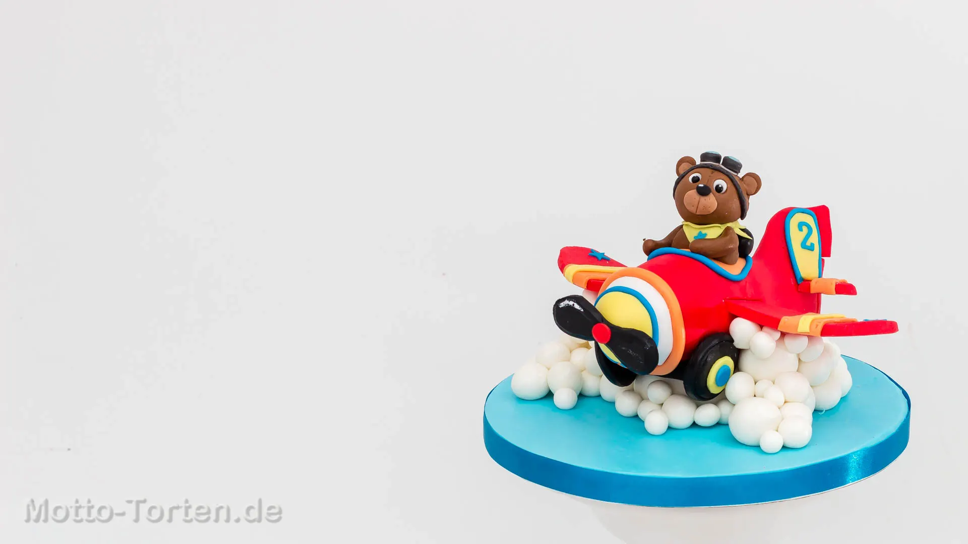 Teddybär im Flugzeug
