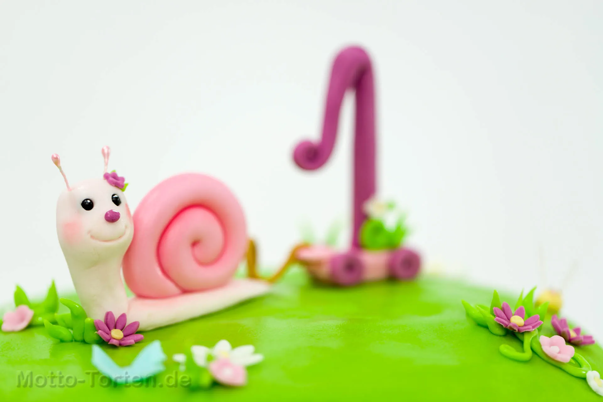Geburtstagstorte mit Schnecke