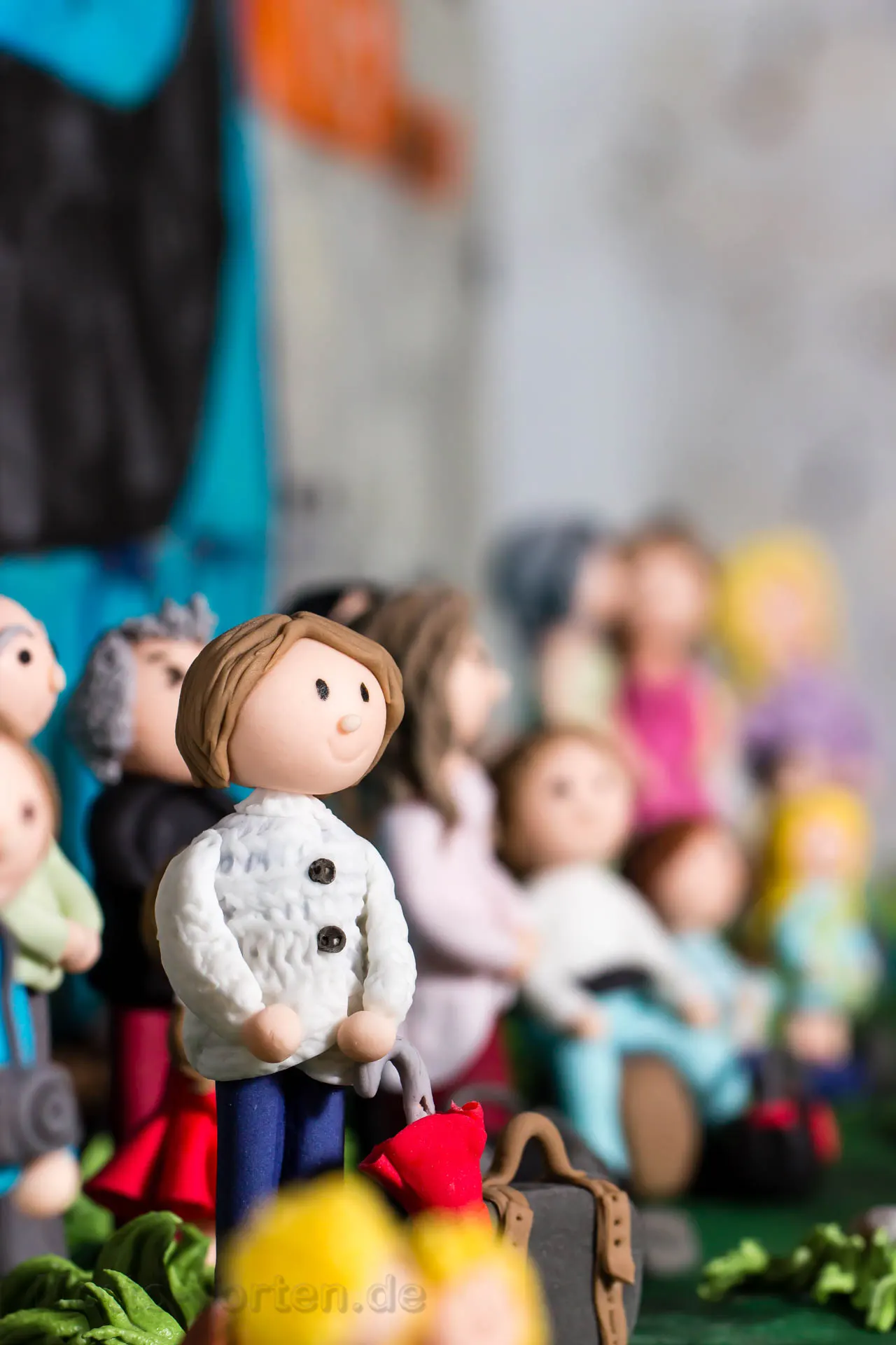 Reisegesellschallschaft aus Fondant