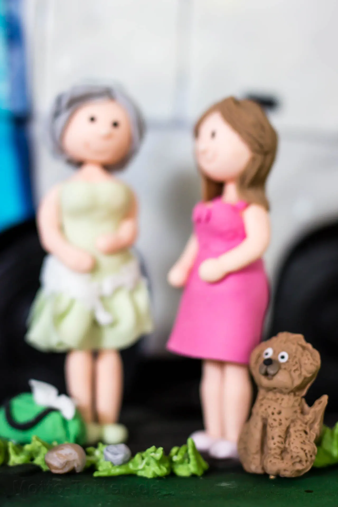 Fondantfigur mit Hund
