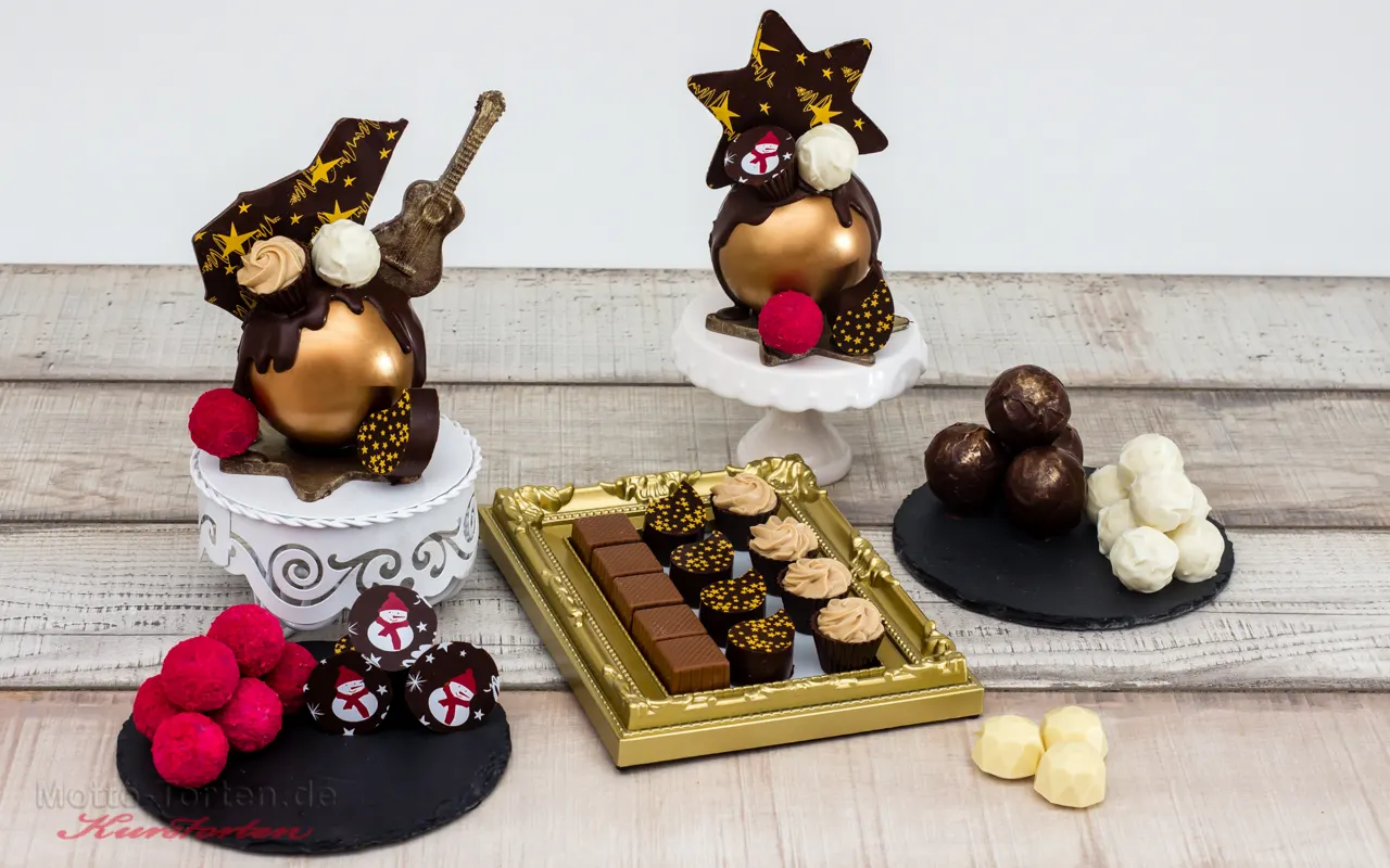 Handgemachte Pralinen aus dem Pralinen-Basiskurs